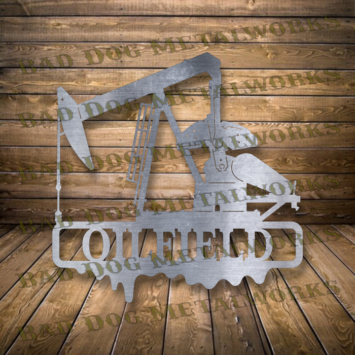 Oilfield Pump Name/Address Plaque - Dxf and Svg