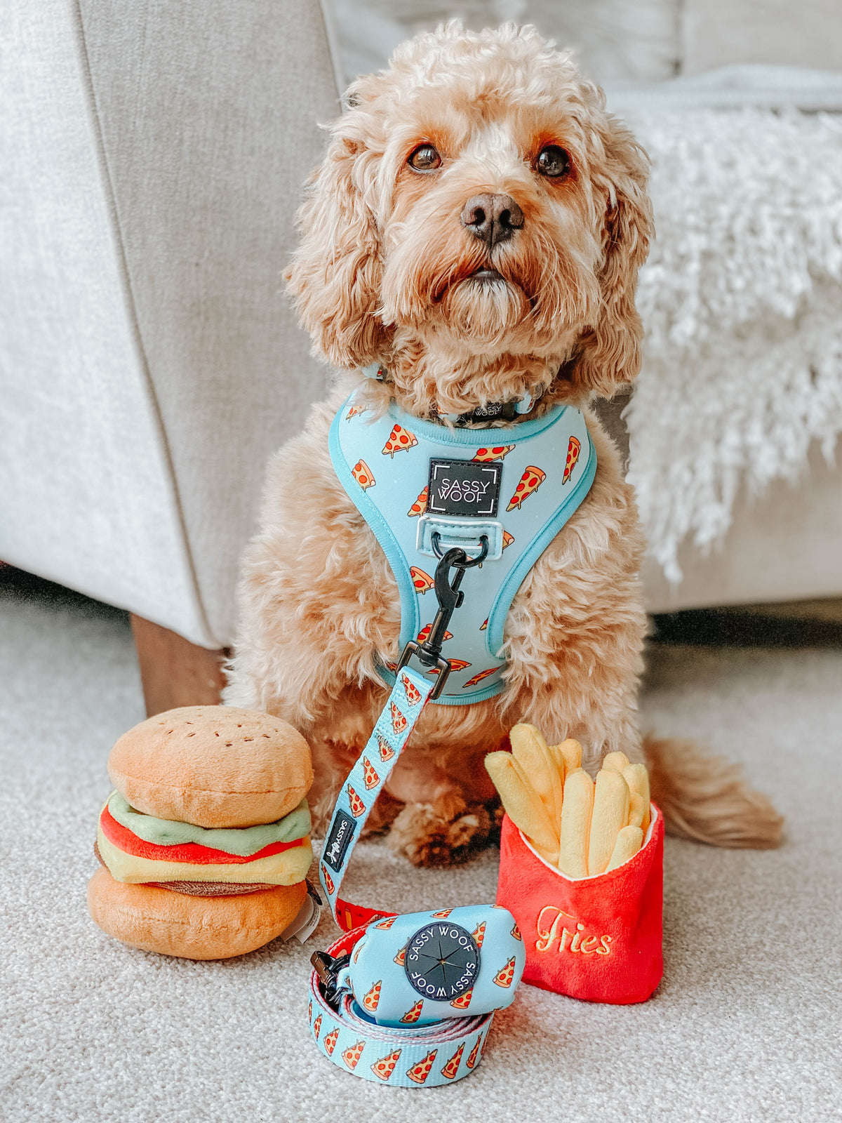 Dog Reversible Harness - One Hot Pupperoni