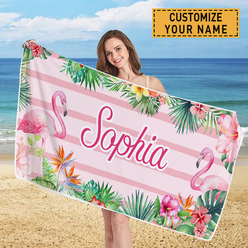 Personalized Beach Towel Personalized Name Bath Towel Custom Pool Towel Beach Towel Summer