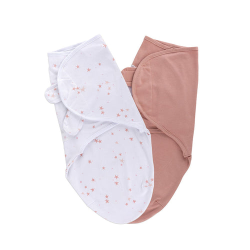 Pink Stars Adjustable Swaddle Blanket