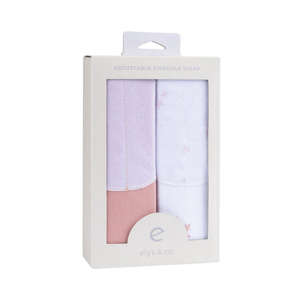 Pink Stars Adjustable Swaddle packaged