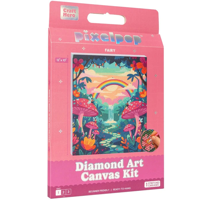 PixelPop Diamond Art Canvas Kit | Fairywood Forest