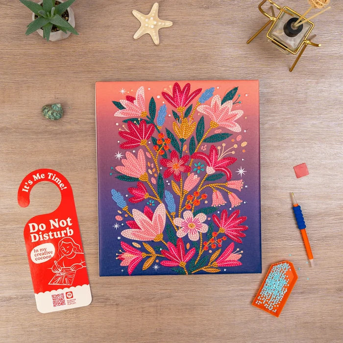 PixelPop Diamond Art Canvas Kit | Twilight Petals