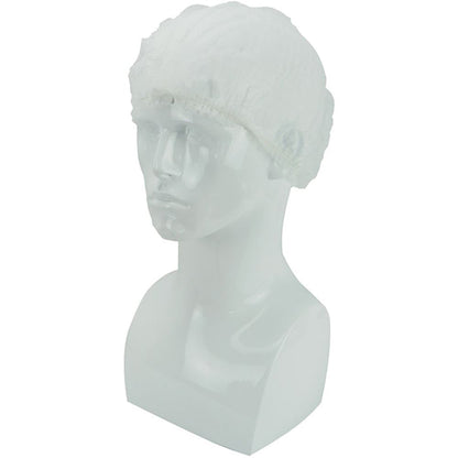 Polyco DM01 White Double Stitched Mob Caps (Pack 1000)
