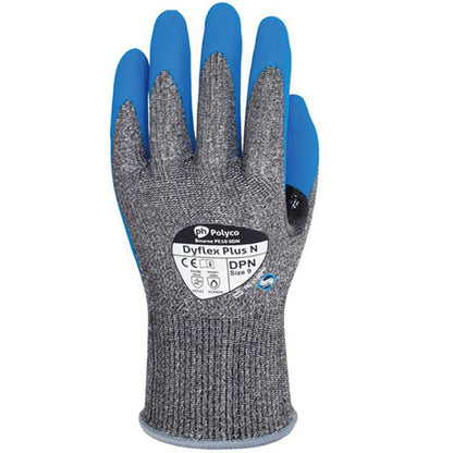 Polyco Dyflex Plus DPN Cut C Foamed Nitrile Coated Work Gloves - 13g - SIZE 8