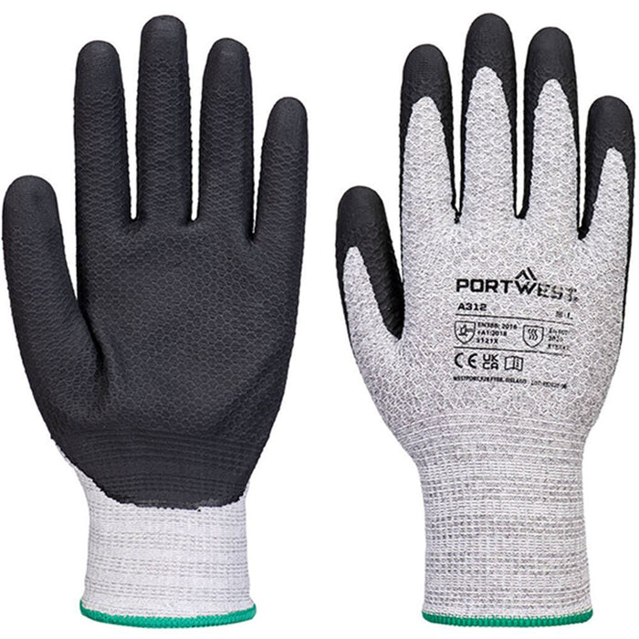Portwest A312 Nitrile Diamond Knit Glove with Nitrile Foam Coating - 13g Multipack (Pack 12)