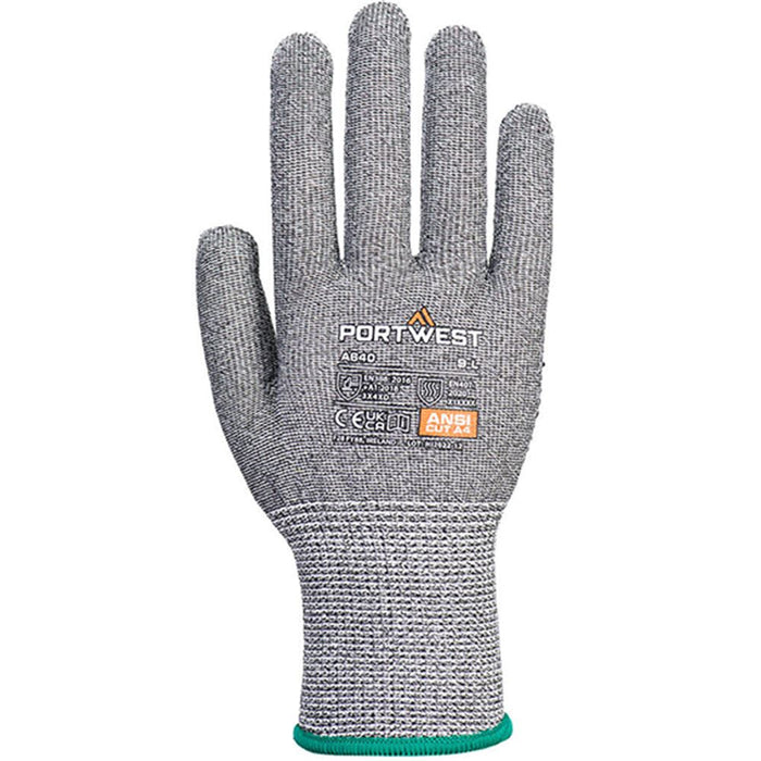 Portwest A640 PVC Dot Cut D Glove with PVC Dotted Palm - 13g