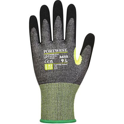 Portwest A650 CS Cut E Glove with Nitrile Foam Coating - 15g