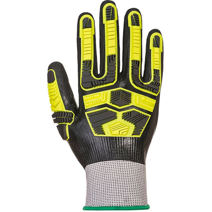 Portwest AP55 Cut D Waterproof HR Cut Impact Gloves with Nitrile Coating - 18g