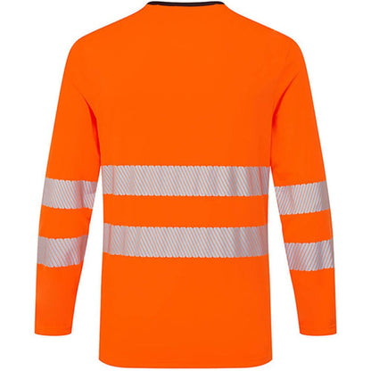 Portwest DX416 DX4 Orange Long Sleeved Hi Vis T-Shirt