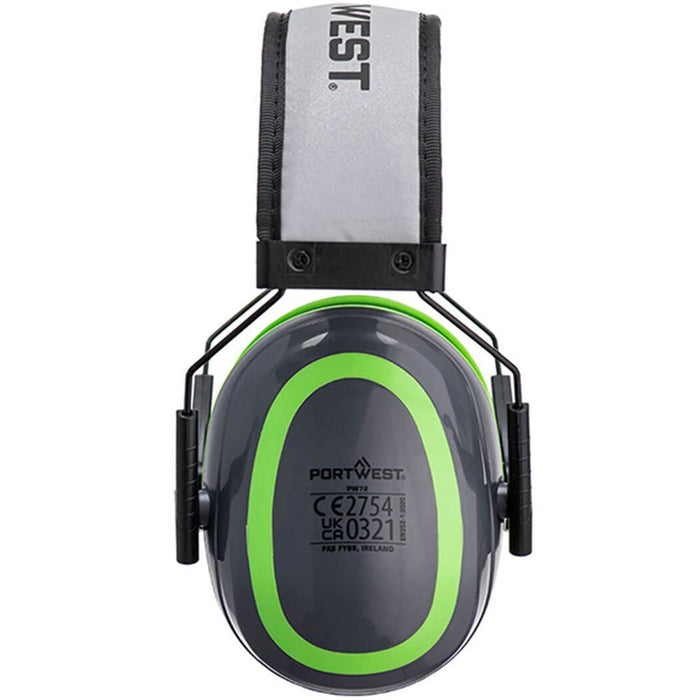 Portwest PW72 HV Extreme Ear Defenders Low - SNR 26dB