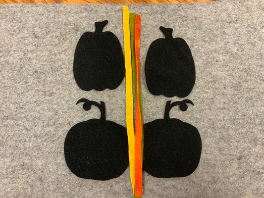 Pre cut Black Pumpkins