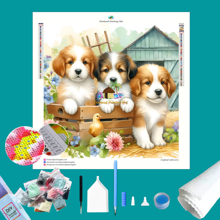 Puppies Diamond Painting