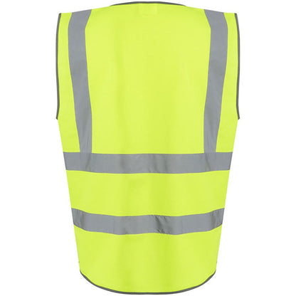 Regatta TRS251 Pro Yellow Zipped Hi Vis Executive Vest