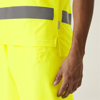 Regatta TRS271 Pro Contract Yellow Hi Vis Polo Shirt