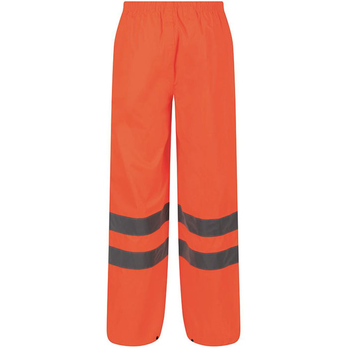 Regatta TRW498 Pro Orange Hi Vis Waterproof Breathable Packaway Trouser