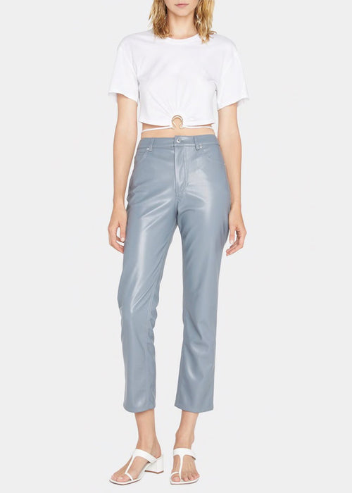 River Eco Stretch Vegan Leather Pants (Bluebid)