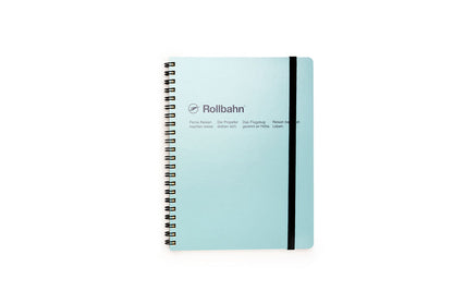 Rollbahn A5 Spiral Notebook - Grid: Sky Blue
