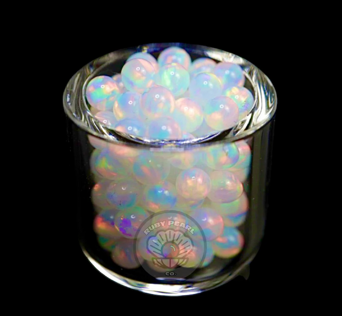 High-heat retention opal terp pearls, designed for better flavor and efficiency.