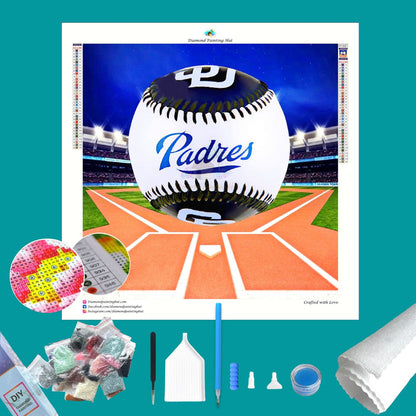 San Diego Padres MLB Diamond Painting-Diamond Painting Hut