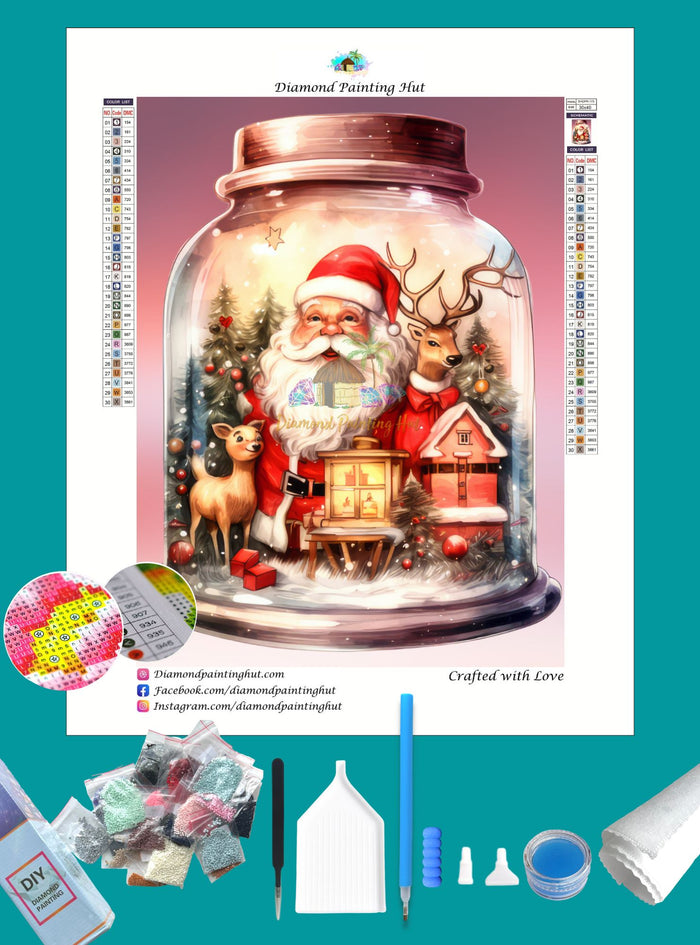 Santa's Jar Diamond Painting
