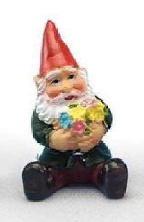 Miniature Gnomes, Set of 4 Fairy Garden Gnomes,  Choice of 1.75" Gnome Set or  1.25" Gnome Set