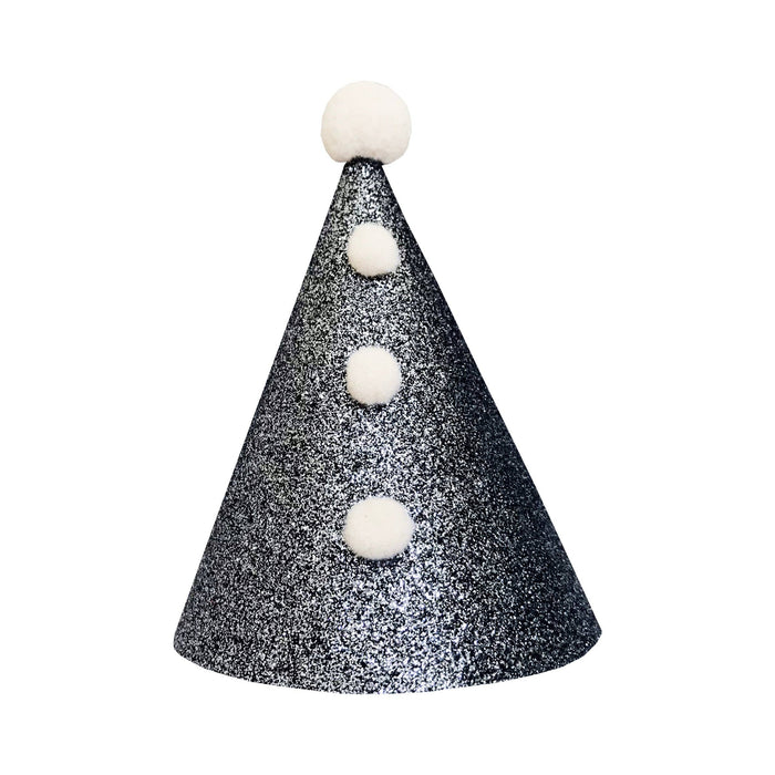 Silver Pierrot Party Hat