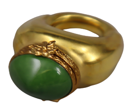 SKU# 37029 - Class Ring: Green/Gold