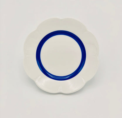 SKU# B160-NYM20447 - Fleur'T Bleu Bread & Butter Plate - Shape Nymphea - Size: 6.25"