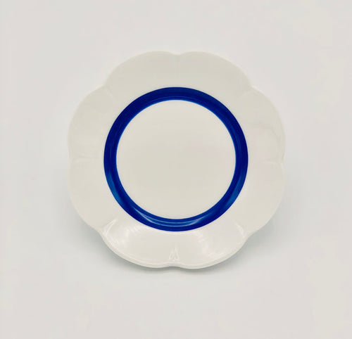 SKU# B160-NYM20447 - Fleur'T Bleu Bread & Butter Plate - Shape Nymphea - Size: 6.25"