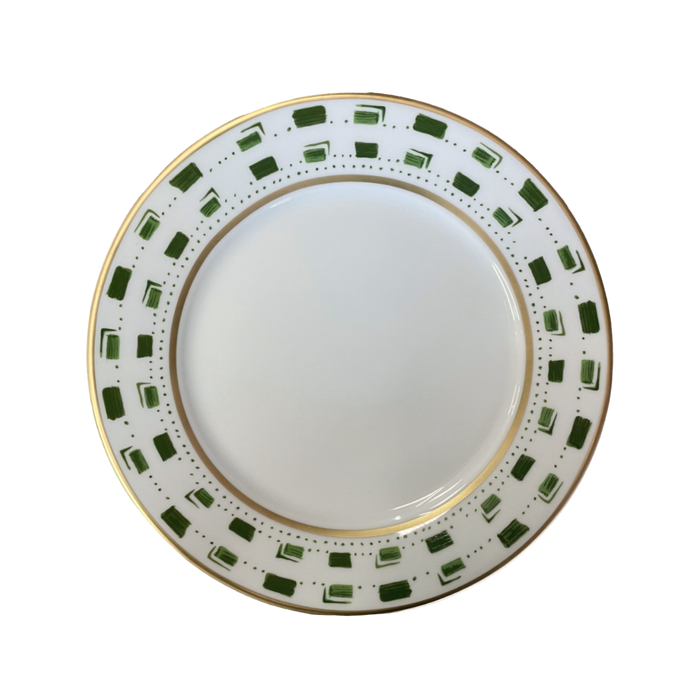 SKU# B220-REC20663 - La Bocca (Green) Dessert Plate - Shape Recamier - Size: 8.5" -