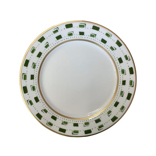 SKU# B220-REC20663 - La Bocca (Green) Dessert Plate - Shape Recamier - Size: 8.5" -