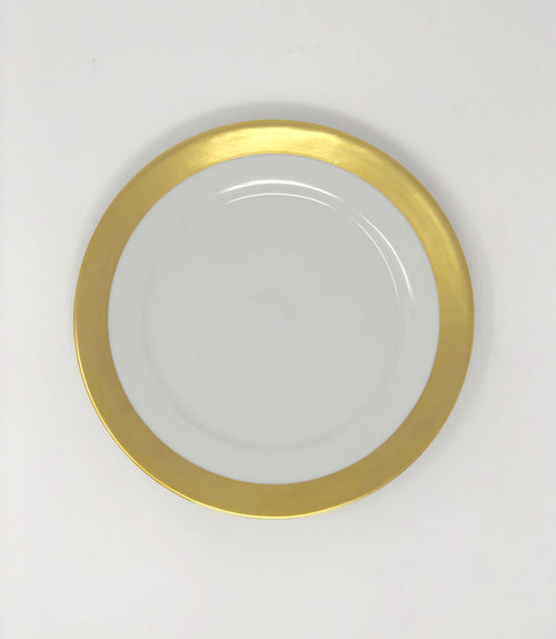 SKU# B220-REC20740 - Danielle Gold	 Dessert Plate - Shape Recamier - Size: 8.5"