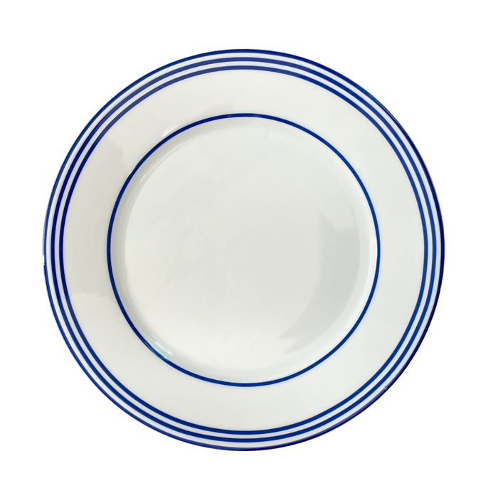 SKU# B220-REC20834 - Latitudes Bleu Dessert Plate - Shape Recamier - Size: 8.5"
