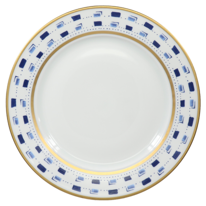 SKU# B275-REC20020 - La Bocca Bleu Dinner Plate - Shape Recamier - Size: 10.75" -