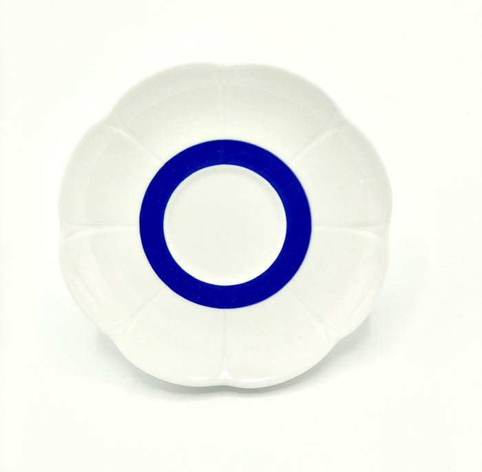 SKU# B280-NYM20447 - Fleur'T Bleu Dinner Plate - Shape Nymphea - Size: 10.75"