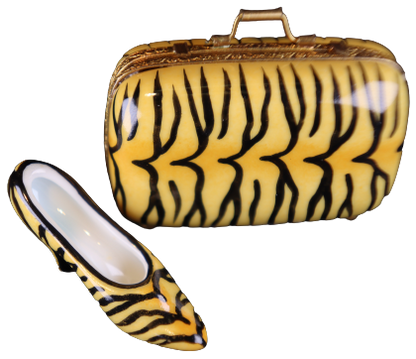 SKU# C031082C - Lady's Shoe Box Tigerskin