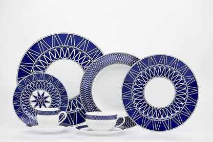 SKU# L600-REC20797 - Blue Star Open Vegetable - Shape Recamier - Size: 9.5"