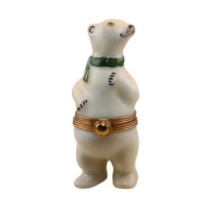 SKU# R108 - POLAR BEAR With  GREEN SCARF