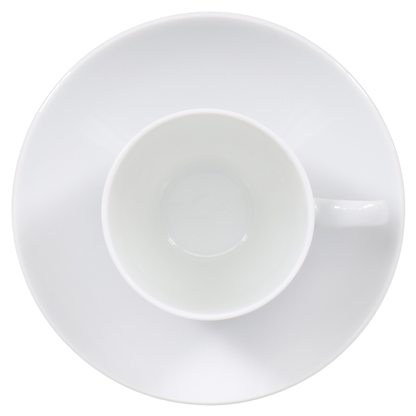 SKU# R200-VIE00001 - Coupe White Coffee Cup - Shape Coupe