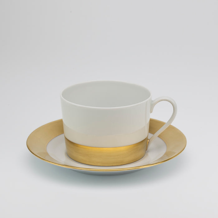 SKU# R300-REC20740 - Danielle Gold	 Tea Cup - Shape Recamier - Size: 6.75oz