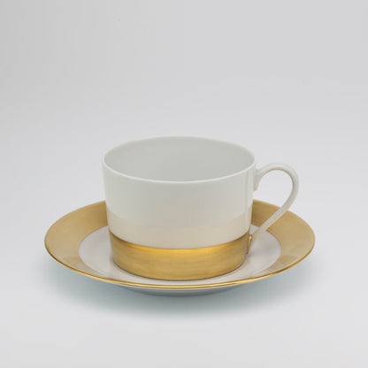 SKU# R300-REC20740 - Danielle Gold	 Tea Cup - Shape Recamier - Size: 6.75oz