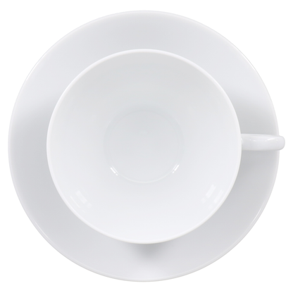 SKU# R300-VIE00001 - Coupe White Vienna Tea Cup - Shape Coupe