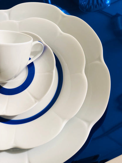 SKU# T200-NYM20447 - Fleur'T Bleu Tea Saucer - Shape Nymphea -