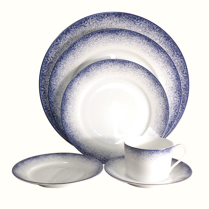 SKU# T200-REC20830 - Blue Fire Tea Saucer - Shape Recamier