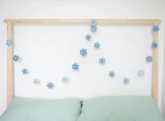 Snowflakes Sewn Garland