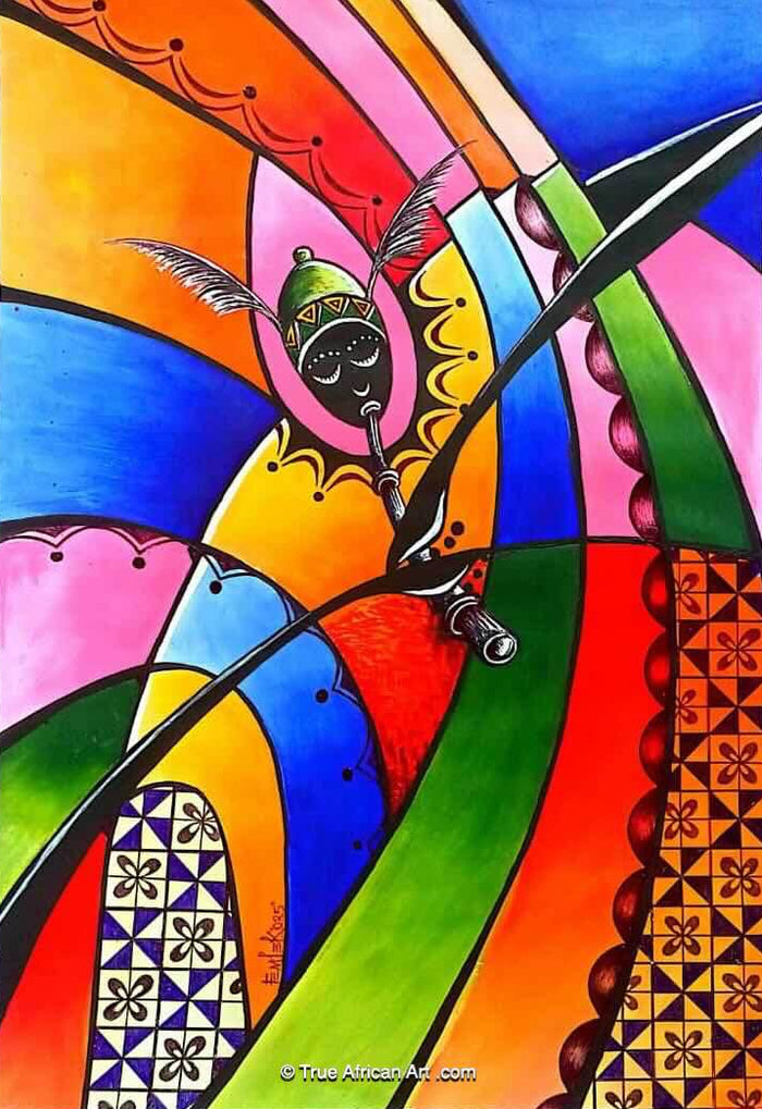 Femi  |  Nigeria  |  Sounds of Joy   |  Original  |  True African Art .com