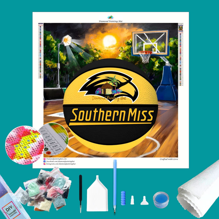 Southern Miss Basketball Diamond Painting