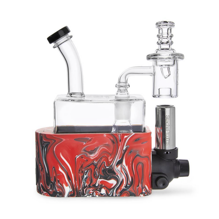 Quartz Banger Dab Rig: StacheProducts RIO Remake, Torch-Free Dabbing, Integrated Torch System, Efficient Concentrate Use, Compact Travel-Friendly, Seamless Home On-the-Go, High-Quality, Clean Flavorful Vapor Production, Durable Glass Ergonomic Long-Lasting Reliable Comfortable, Protective Carrying Case Convenient Safe.