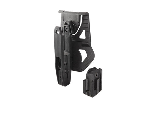 Strike Systems universalhylster i sort til pistoler med railskinne.